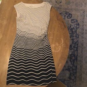 Loft sleeveless striped dress